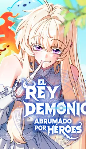 Portada de El Rey Demonio Abrumado por Héroes